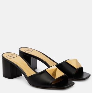 Valentino Garavani One Stud Leather Mules